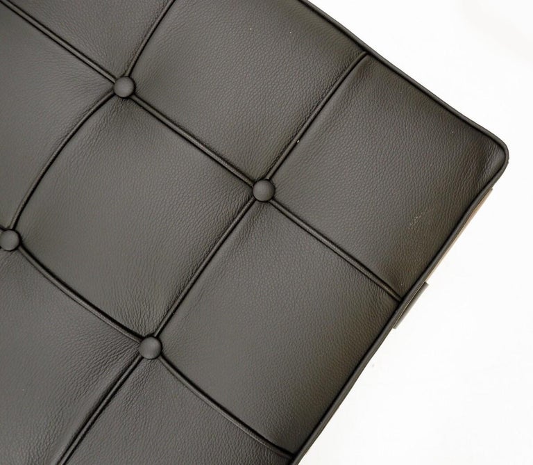 Black leather daybed model 