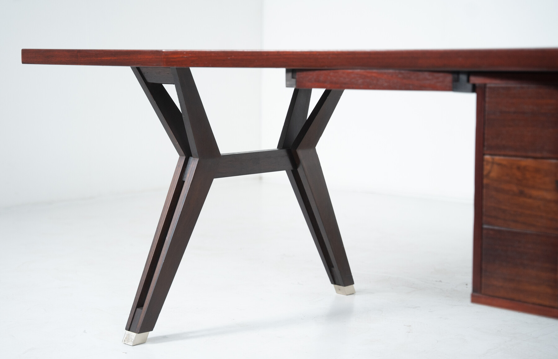 Mid-Century Modern Desk by Ico Parisi for Mim Roma, Italy, 1950s