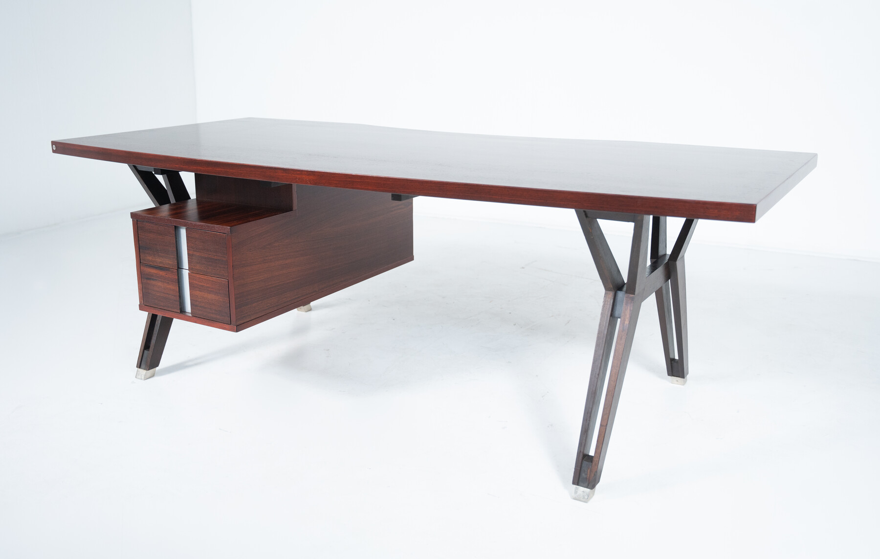 Mid-Century Modern Desk by Ico Parisi for Mim Roma, Italy, 1950s