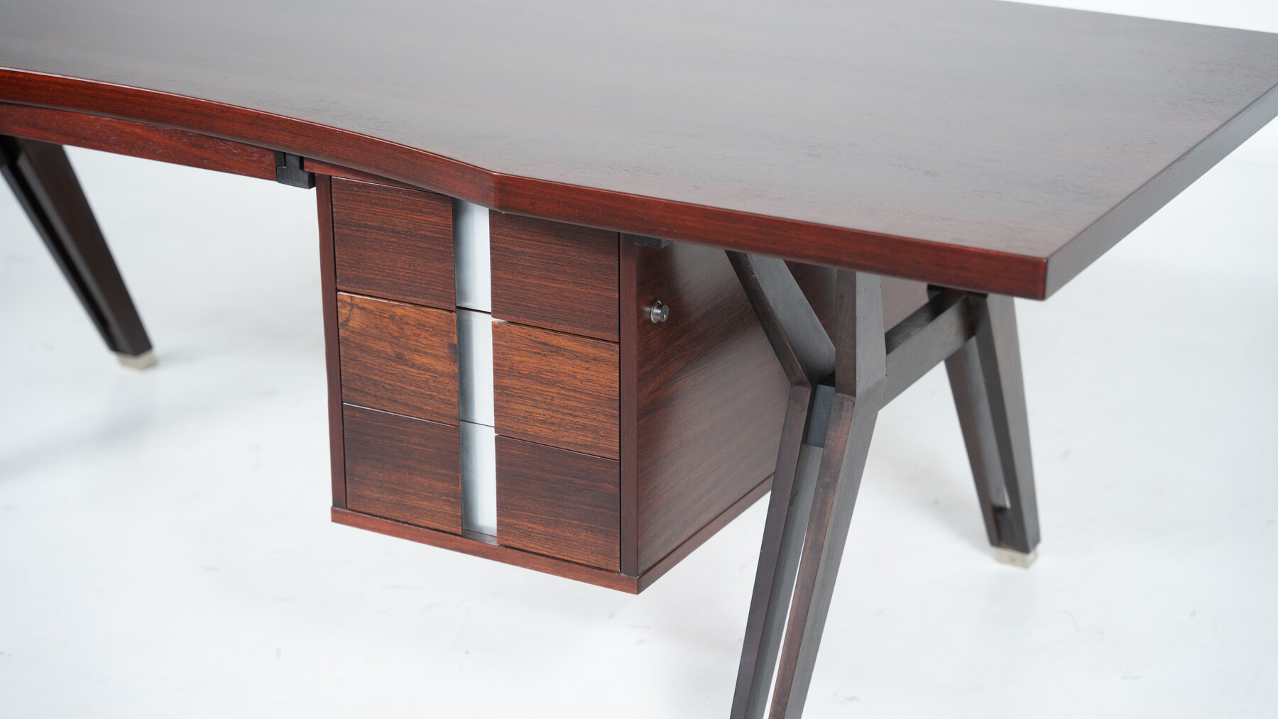 Mid-Century Modern Desk by Ico Parisi for Mim Roma, Italy, 1950s