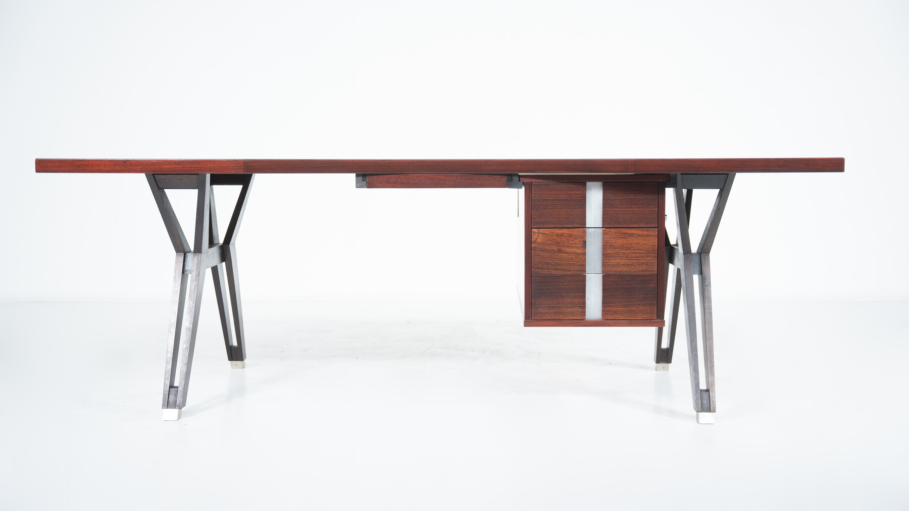 Mid-Century Modern Desk by Ico Parisi for Mim Roma, Italy, 1950s