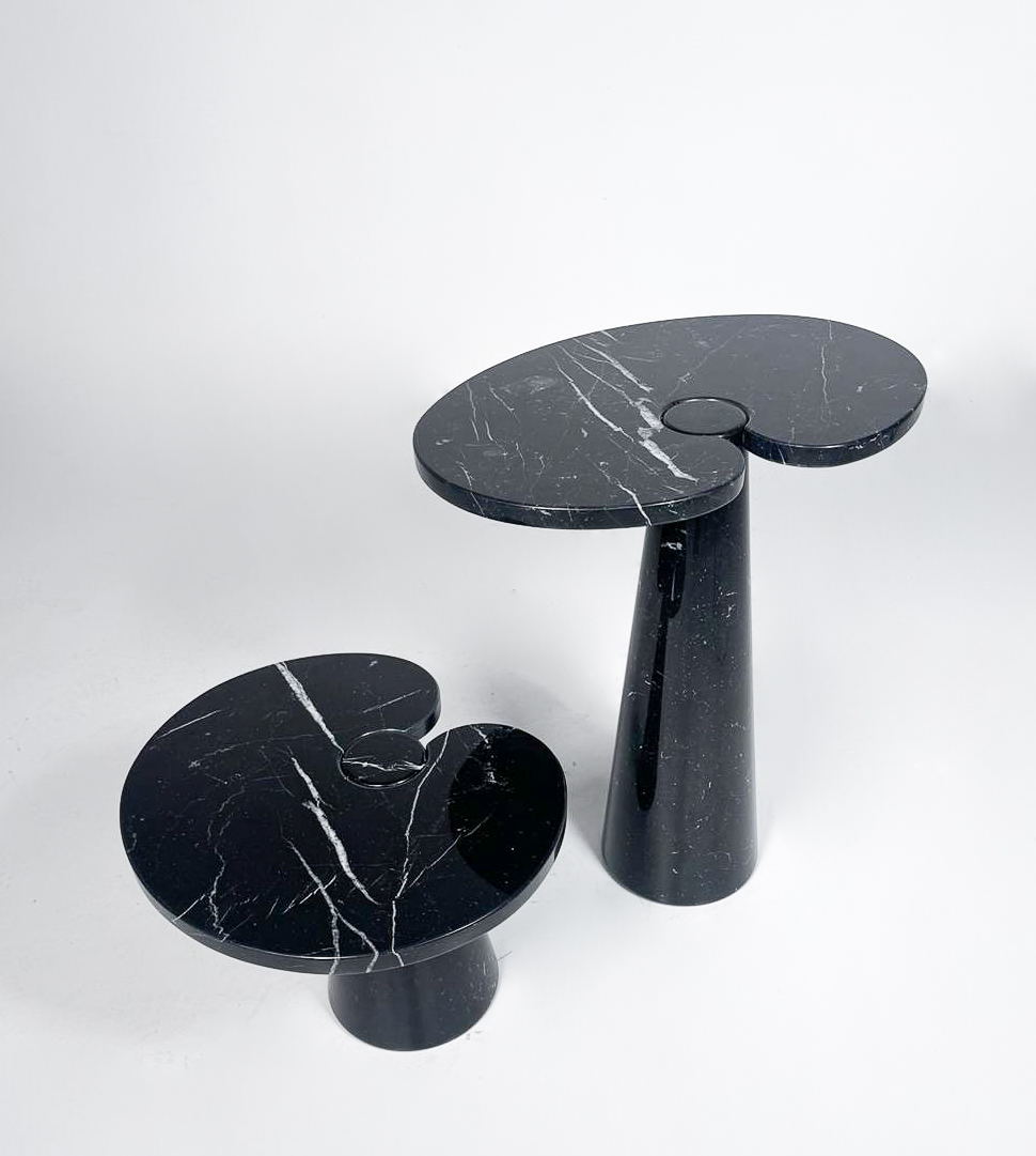 Mid-Century Modern Pair of Side Tables model ''Eros'' by Angelo Mangiarotti for Skipper, Italy