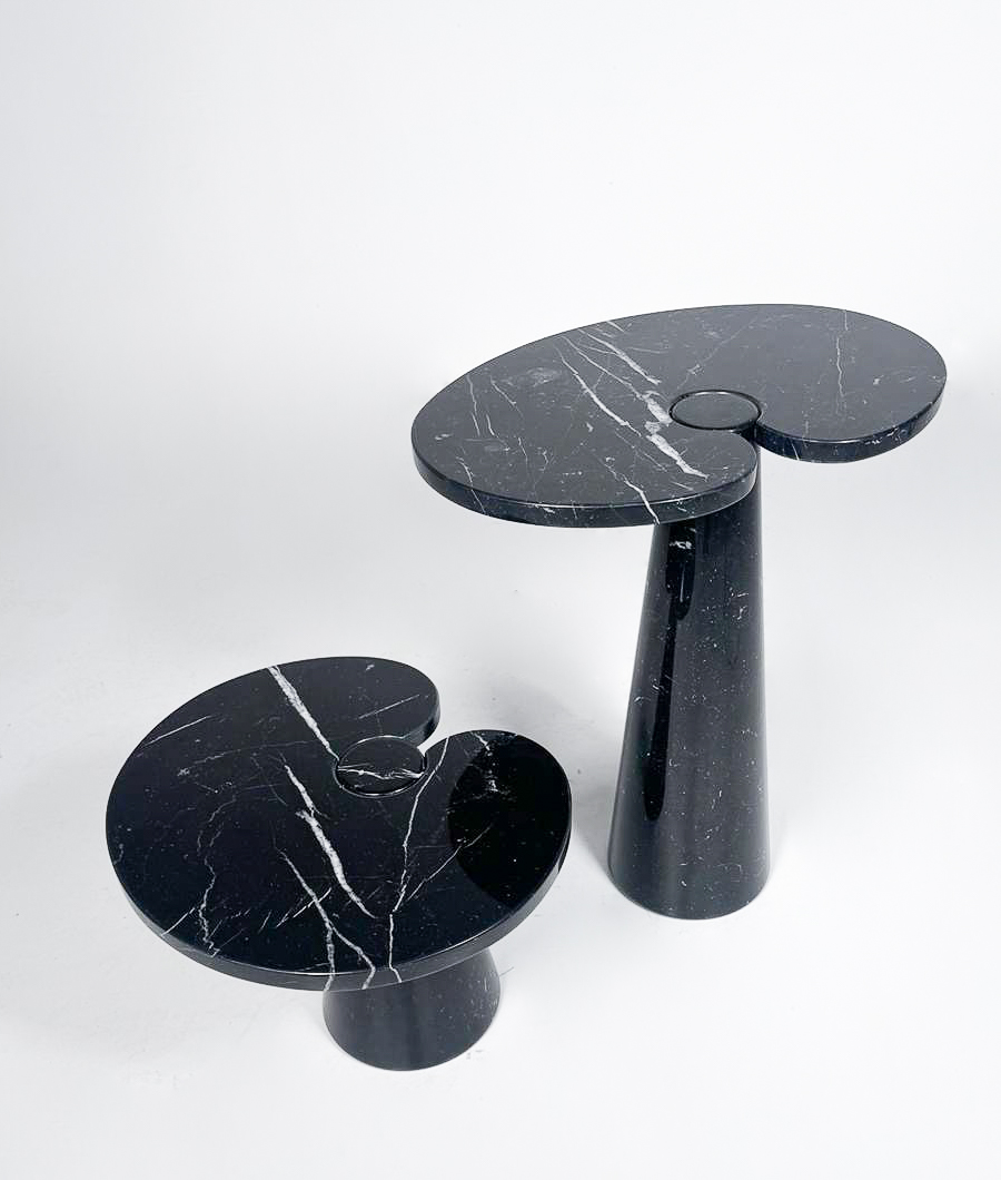 Mid-Century Modern Pair of Side Tables model ''Eros'' by Angelo Mangiarotti for Skipper, Italy