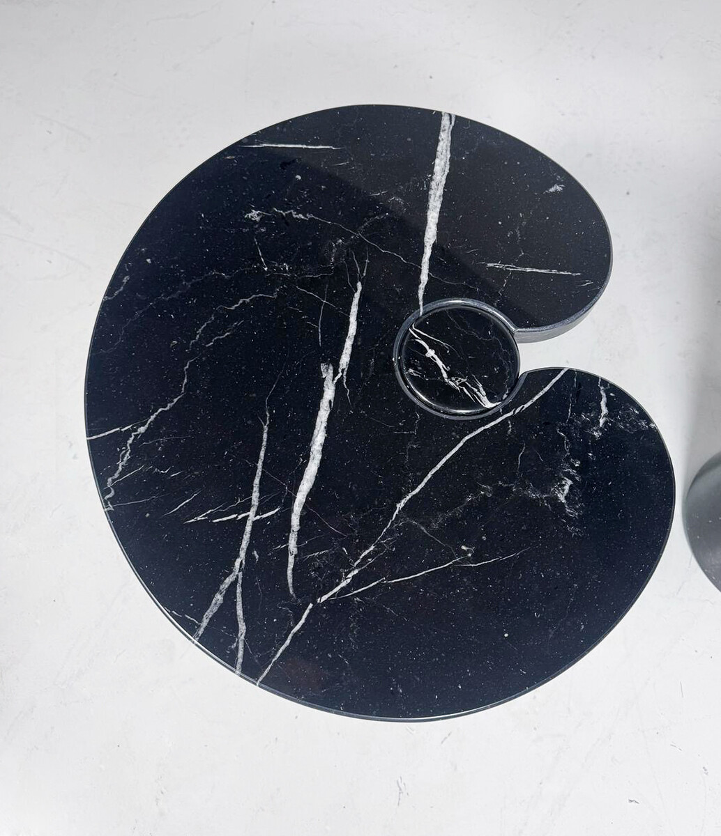 Mid-Century Modern Pair of Side Tables model ''Eros'' by Angelo Mangiarotti for Skipper, Italy