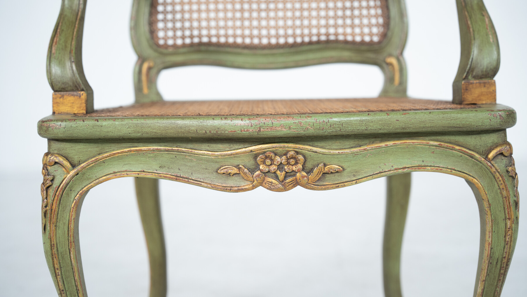 Set of 6 Armchairs, Louis XV Style, Belgium
