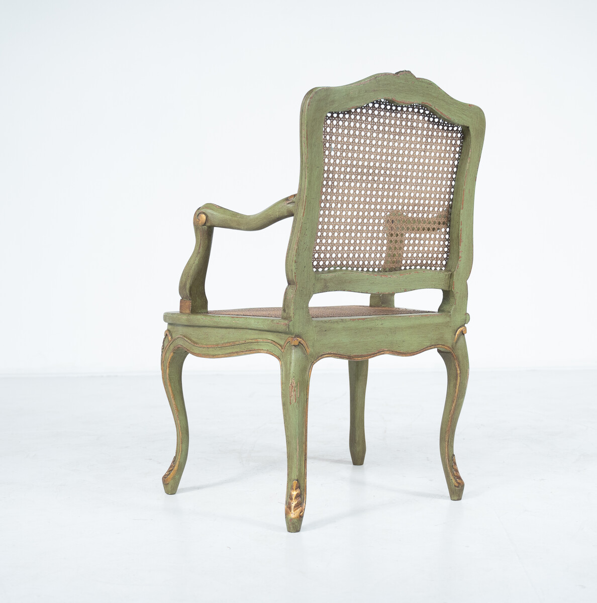 Set of 6 Armchairs, Louis XV Style, Belgium