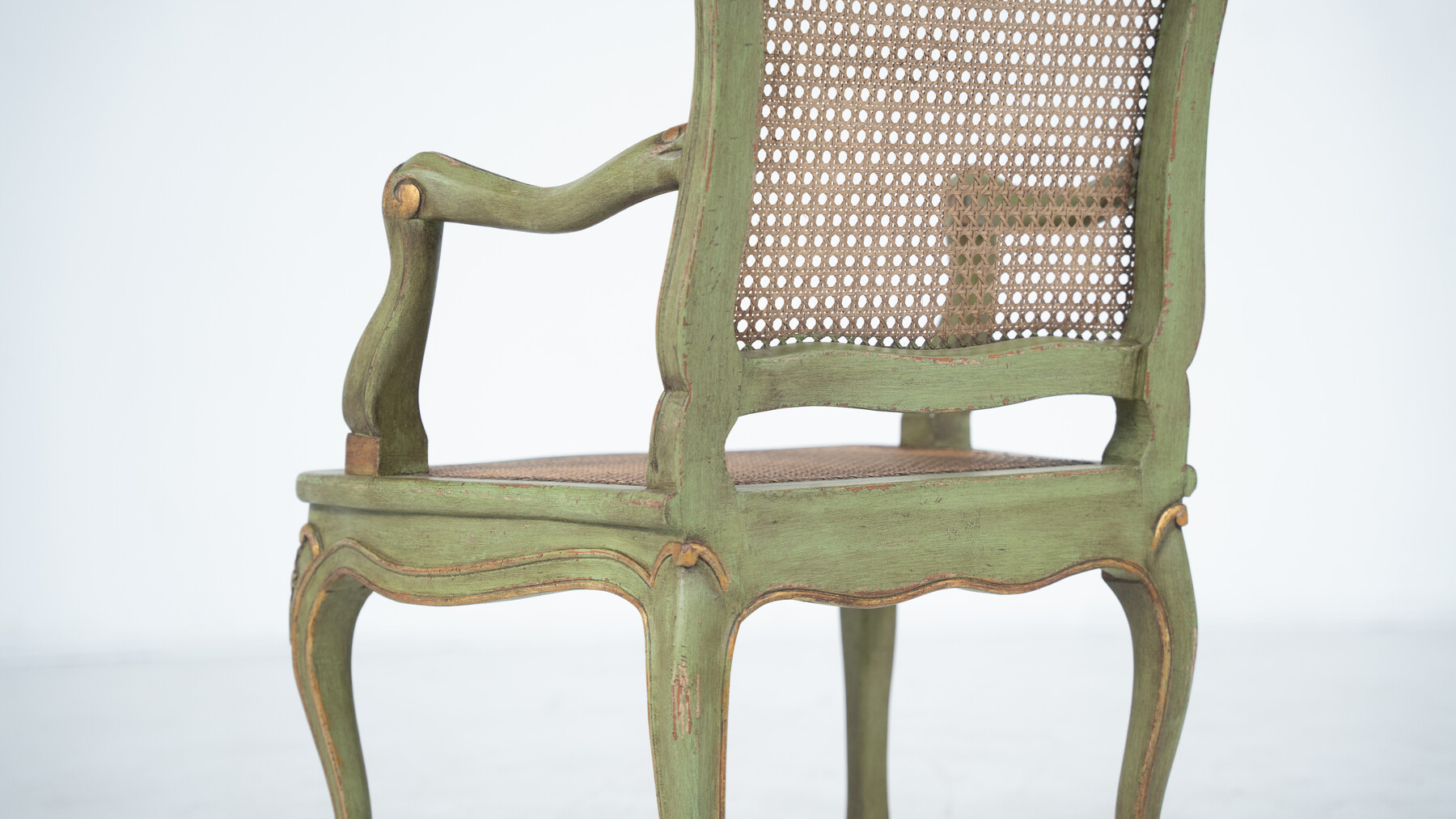 Set of 6 Armchairs, Louis XV Style, Belgium