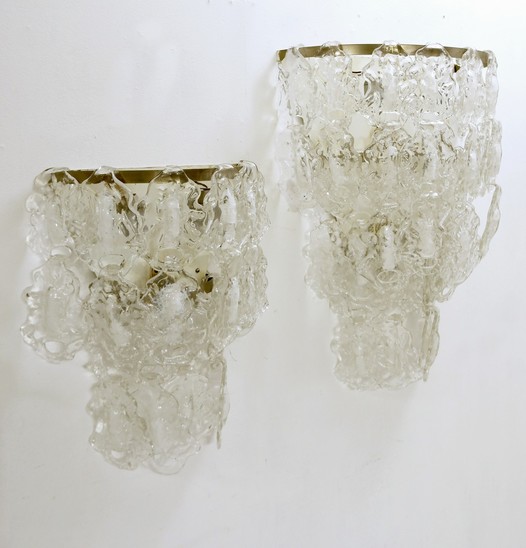 2 Sizes (L&M) Murano Glass Sconces