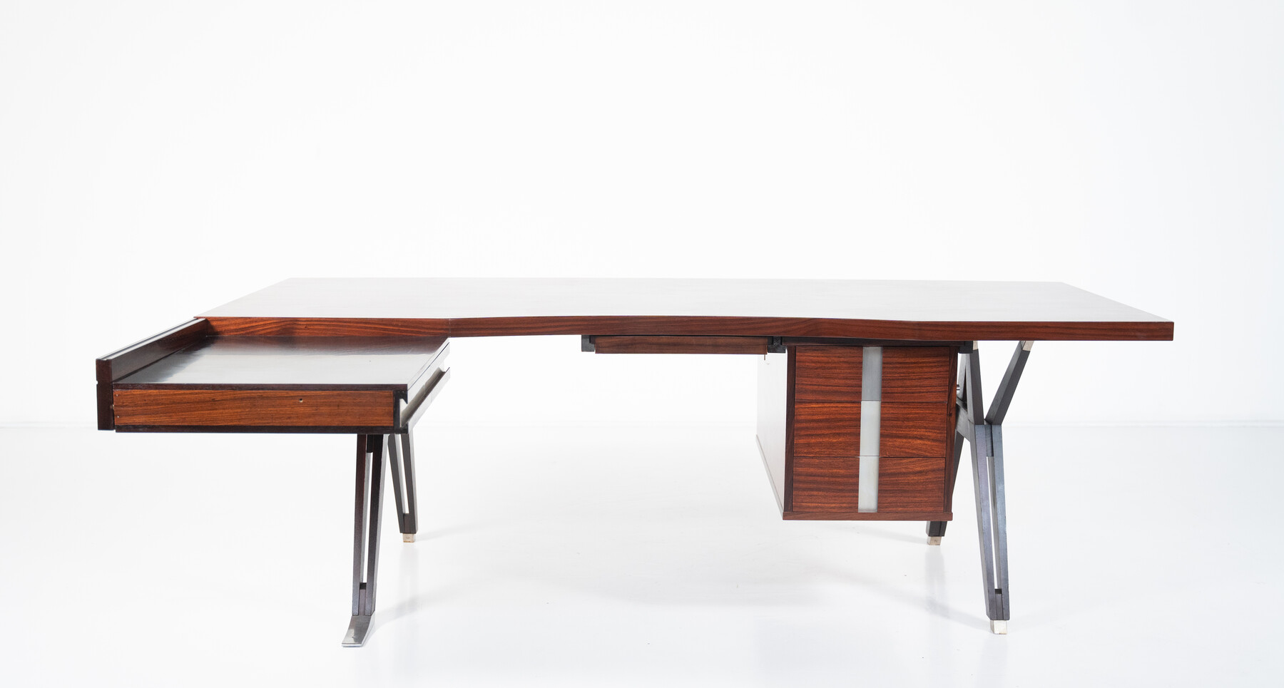 Mid-Century Modern Desk by Ico Parisi for Mim Roma, Italy, 1950s
