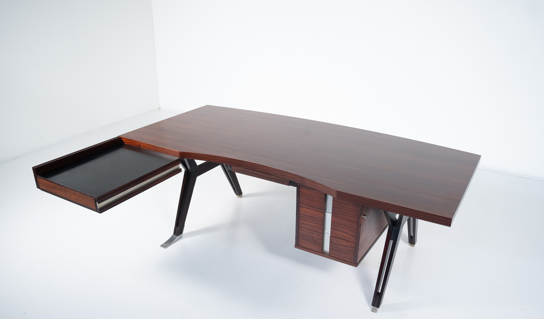 Mid-Century Modern Desk by Ico Parisi for Mim Roma, Italy, 1950s