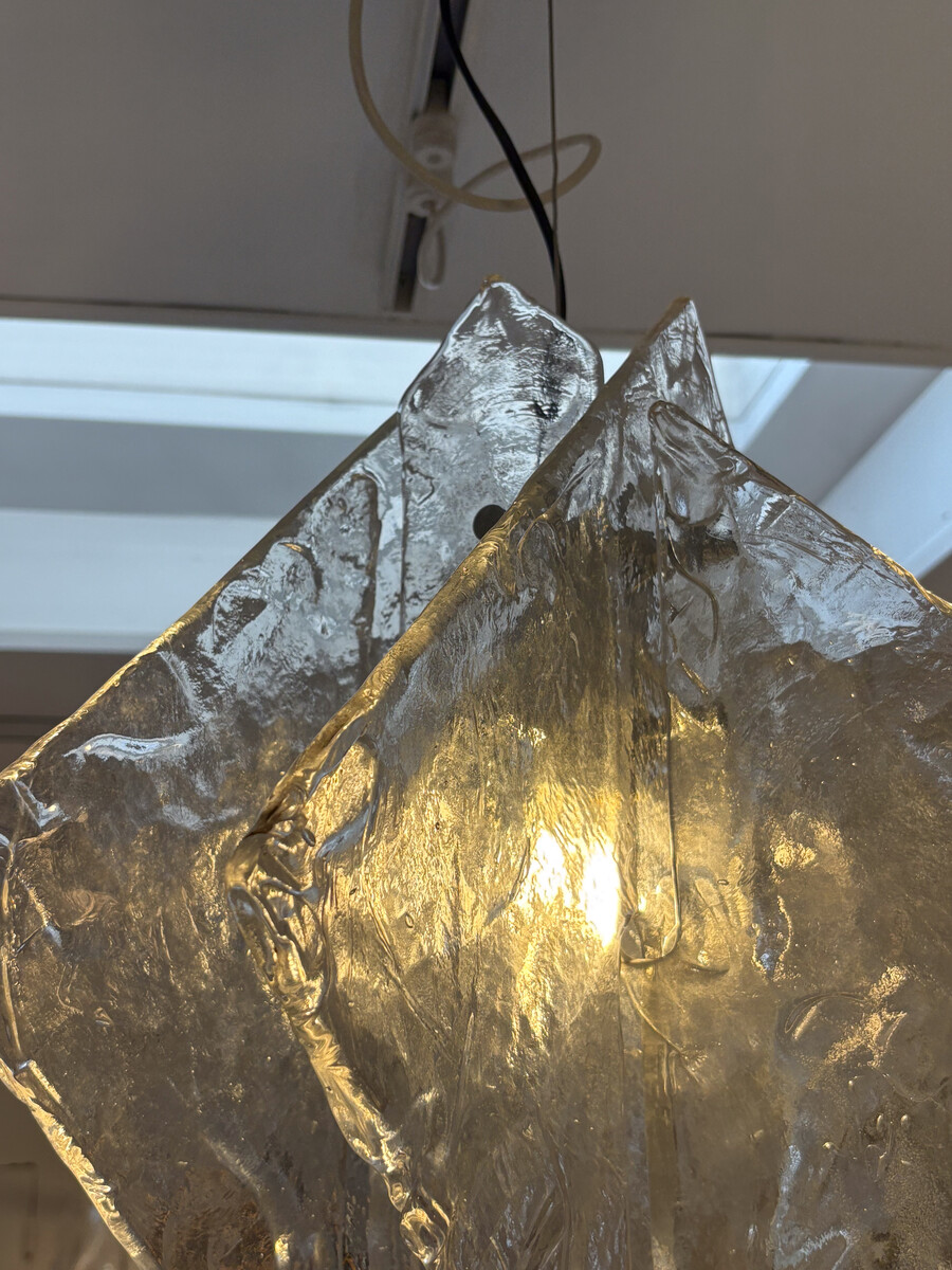 Murano Glass Ceiling Light by Carlo Nason for Mazzega, 1960s