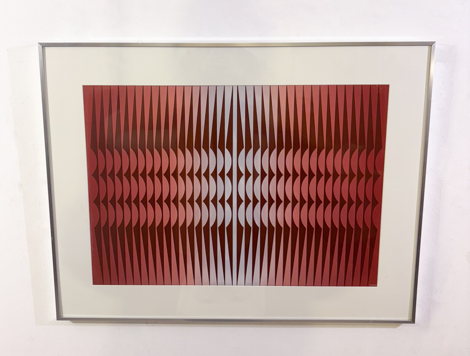 Abstract Composition Gouache on Paper, Miodrag, Signed