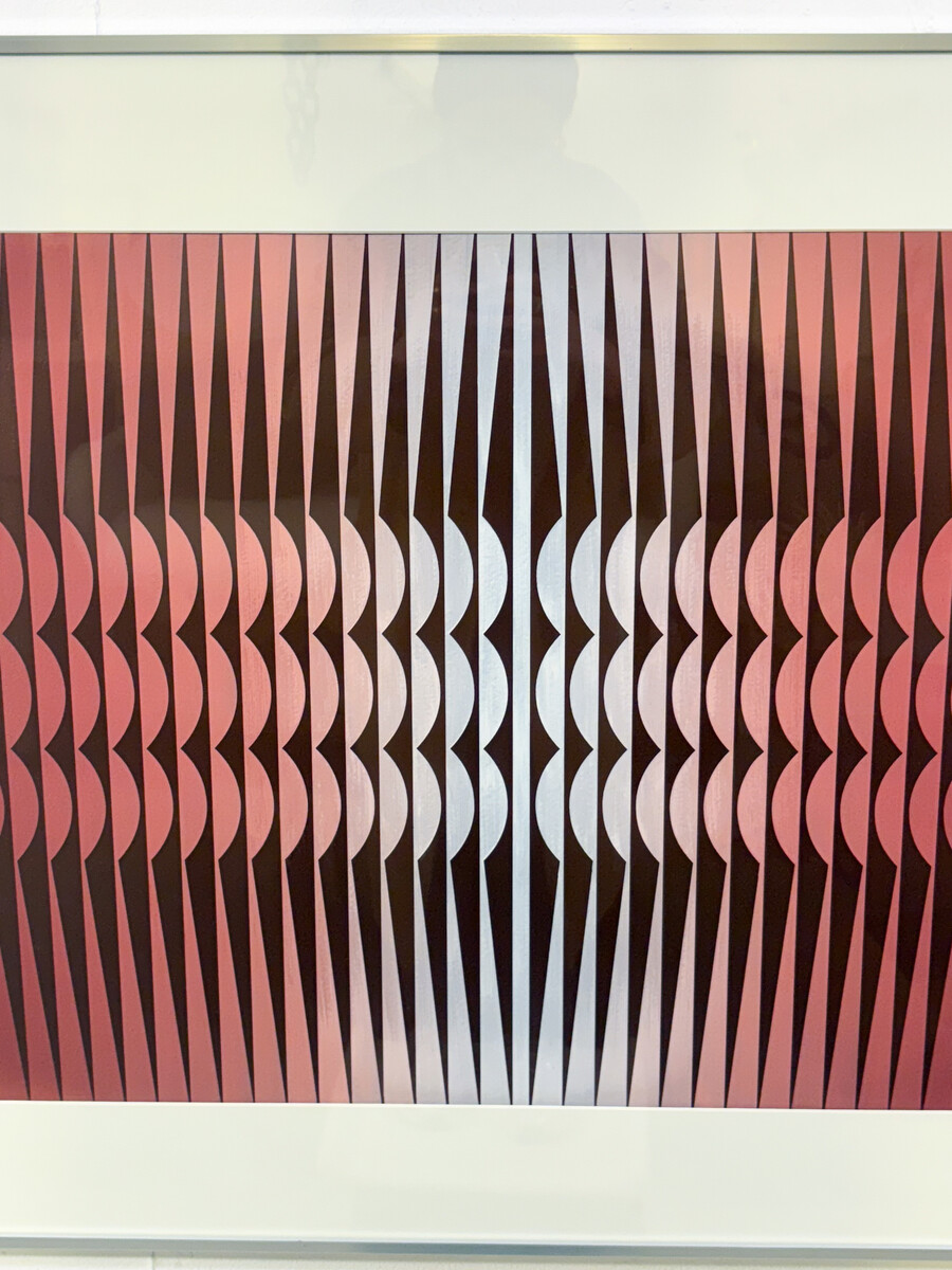 Abstract Composition Gouache on Paper, Miodrag, Signed