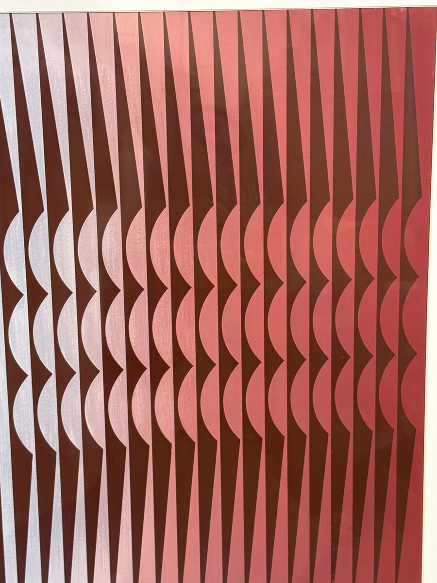 Abstract Composition Gouache on Paper, Miodrag, Signed