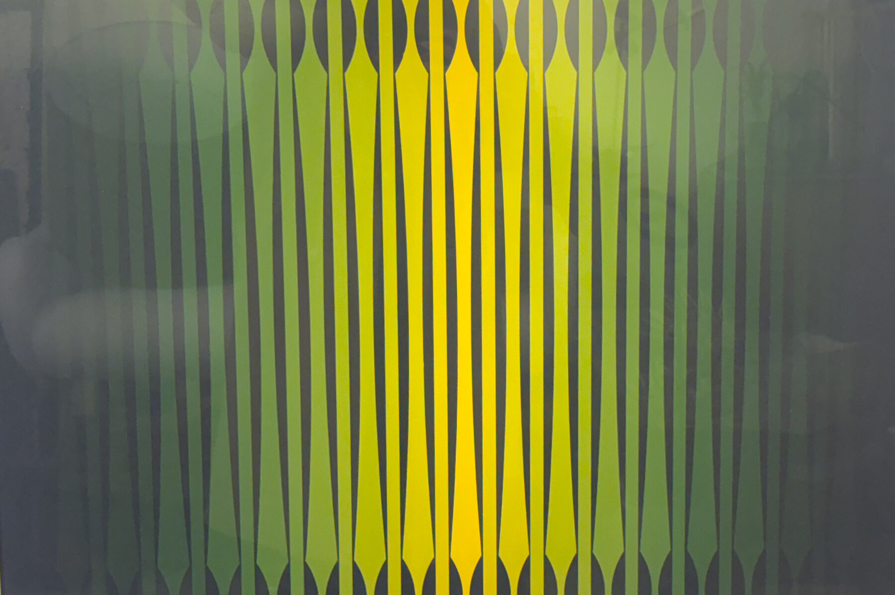 Abstract Composition Gouache on Paper, Miodrag, Signed