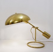 Angelo Lelli For Arredoluce Brass Table Lamp 1950s