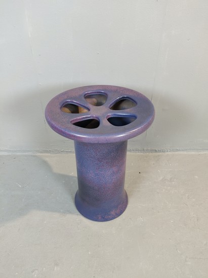 Angelo Mangiarotti Purple Umbrella Stand, 1970s