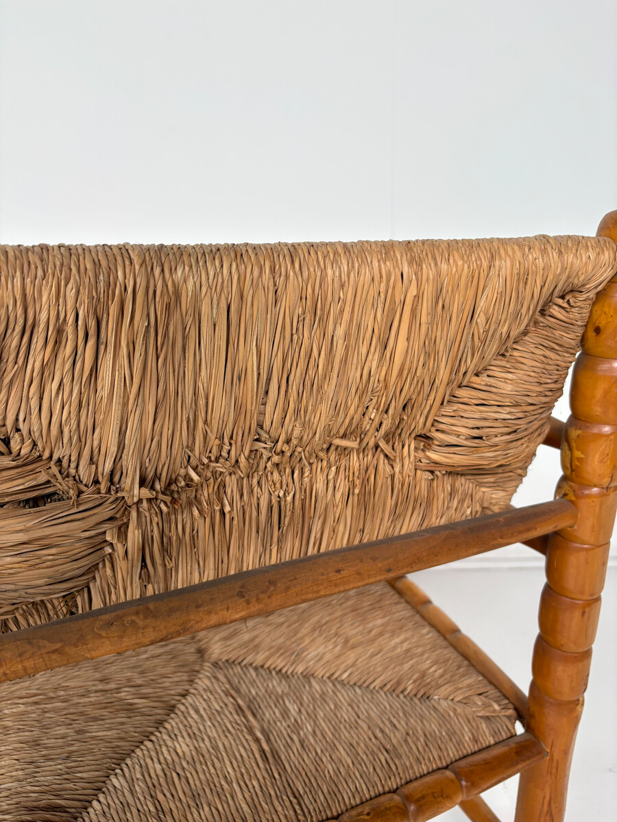 Armchair in the style of Charles Dudouyt, Hand-turned Wood 