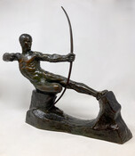 Art Deco Archer Sculpture by Victor Demanet (1895-1964), Belgium , 1930s