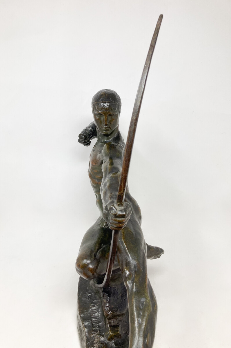 Art Deco Archer Sculpture by Victor Demanet (1895-1964), Belgium , 1930s