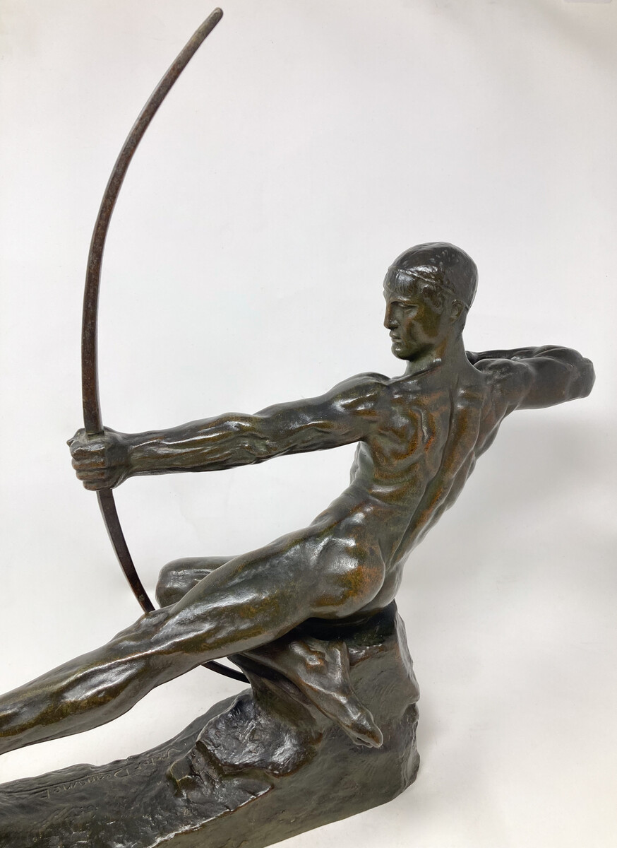 Art Deco Archer Sculpture by Victor Demanet (1895-1964), Belgium , 1930s