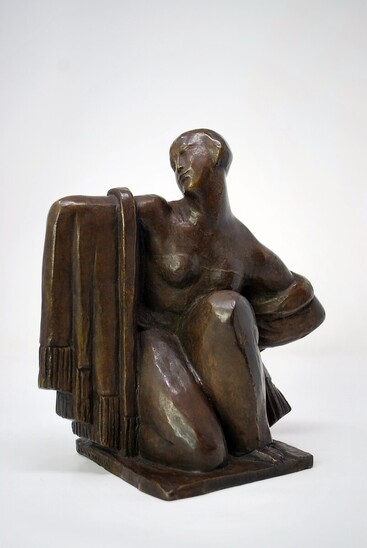 Art deco Bronze Sculpture By Jean Canneel - Belgium