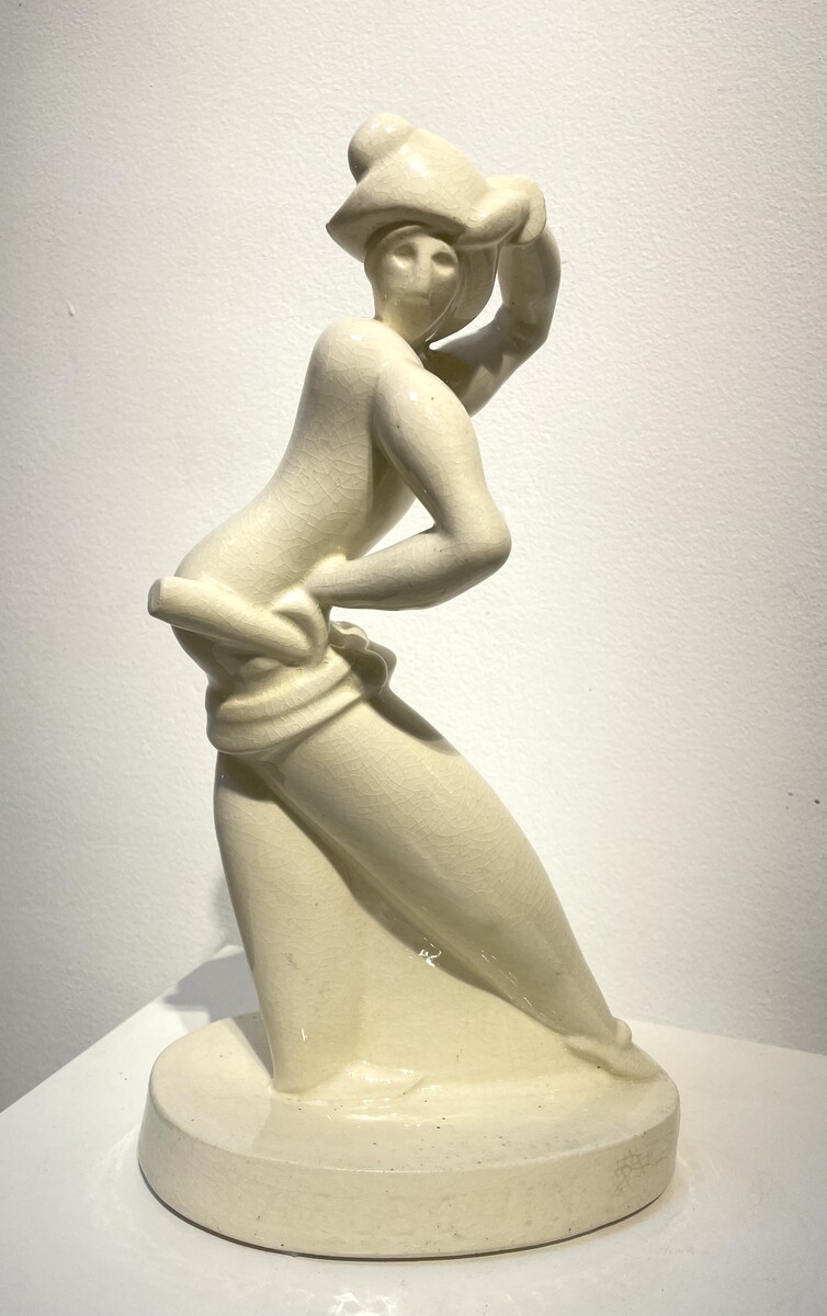 Art deco earthenware sculpture by Primavera - Italy 1930s