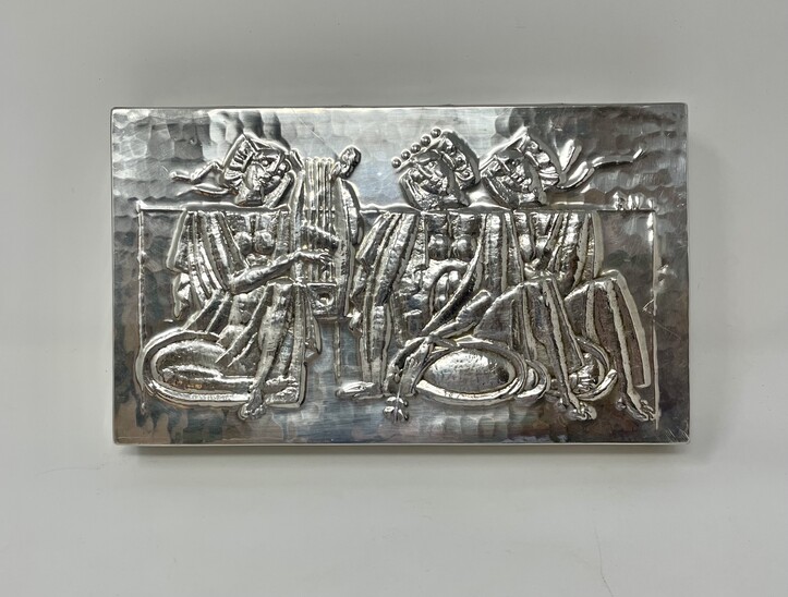 Art Deco Silver Cigar Box by Jean Nivelt for Jean Despres