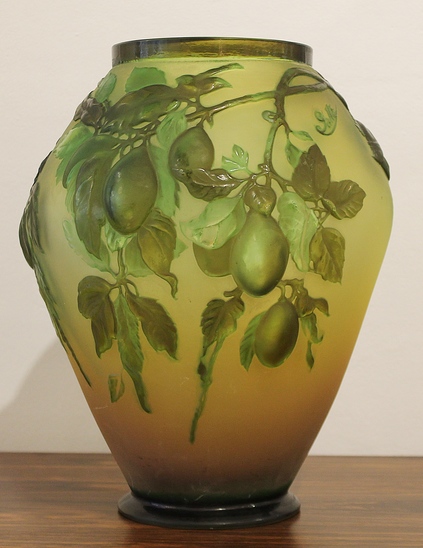 Art nouveau vase signed by Emile Gallé - France
