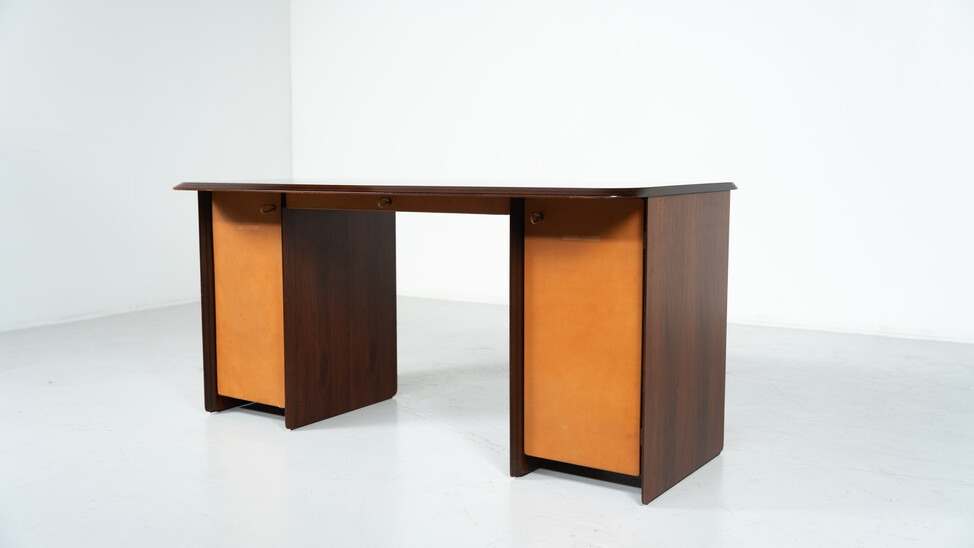 Artona Desk by Afra and Tobia Scarpa, Maxalto, Italy, 1975