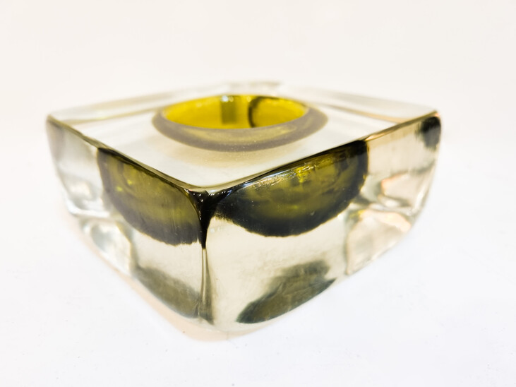 Ash Tray/Vase by Luciano Gaspari for Salviati ( Engraved) , 1965