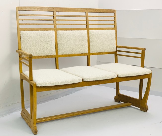 Bench attributed to Gustave Serrurier-Bovy - New upholstery
