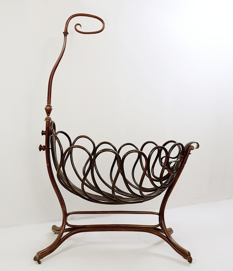 Bentwood Cradle From Thonet