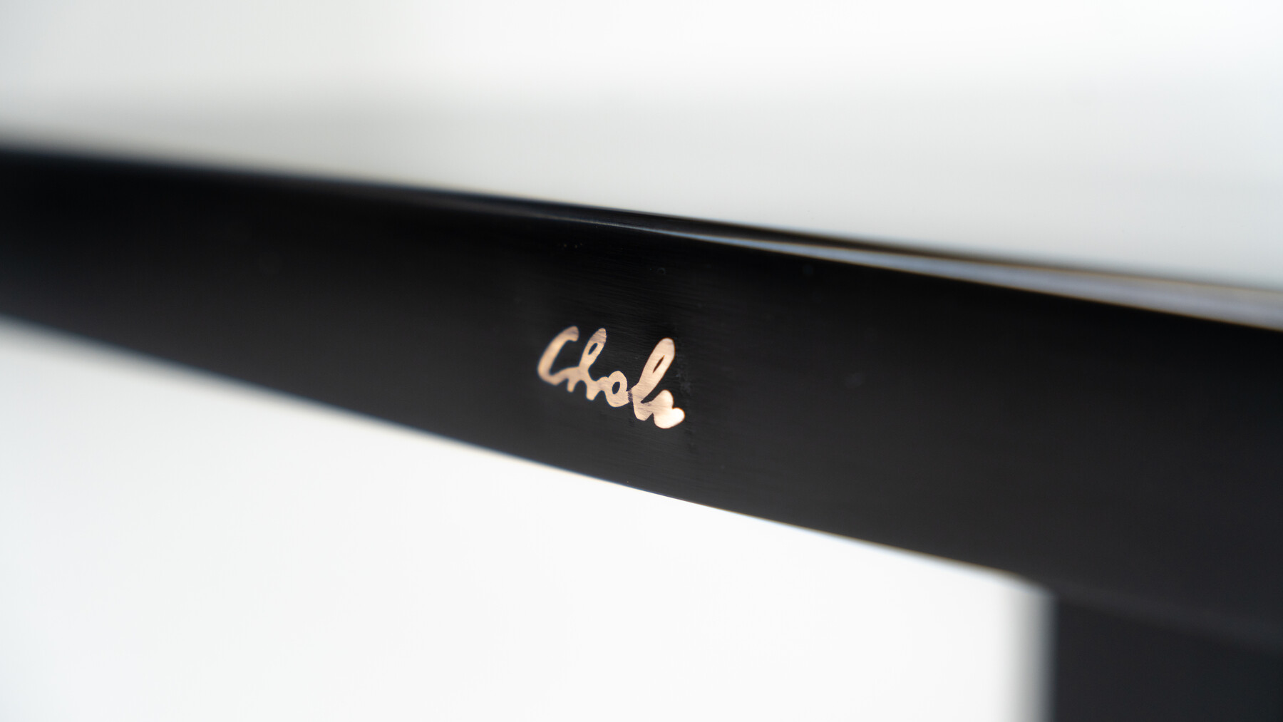 Black Lacquered Resin Table by Ado Chale, Belgium