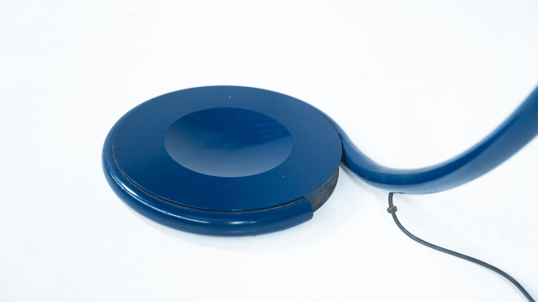 Blue Floorlamp Serpente by Elio Martinelli for Martinelli Luce, 1960s