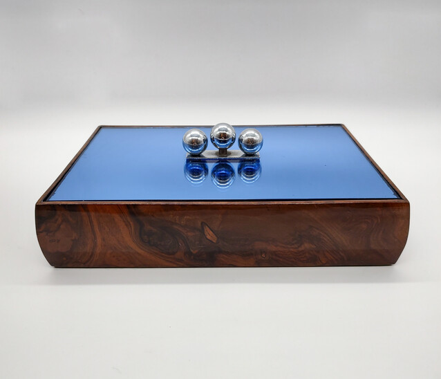 Box by Fontana Arte, Wood and Glass, 1940s