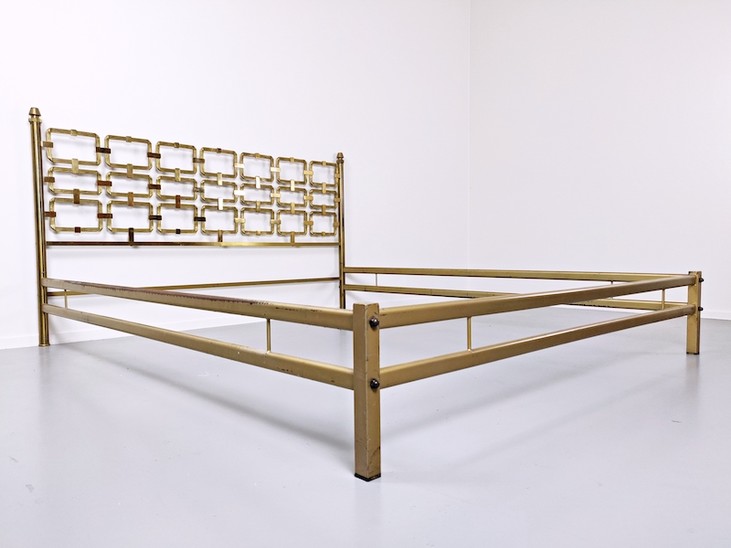 Brass Bed by Luciano Frigerio, 1970s