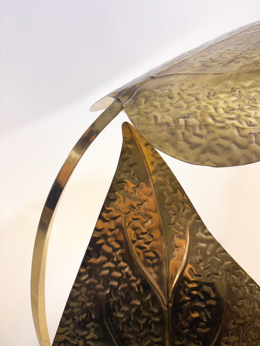 Brass Floor Lamp by Tommaso Barbi, Italy, 1970s