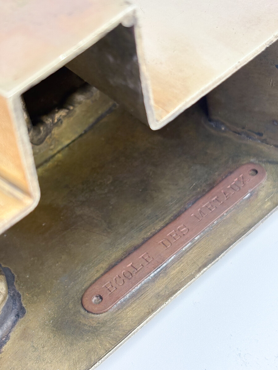 Brass Sculpture attributed to Parvine Curie