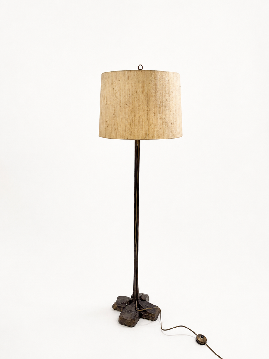 Bronze Floor Lamp attributed to Lothar Klute, 1970s