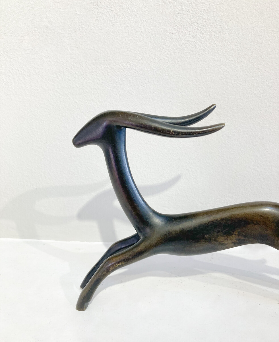 Bronze Sculpture signed Carlo Scarpa, Italy