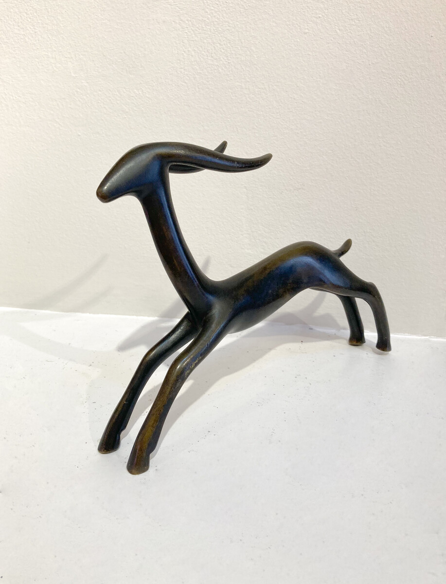 Bronze Sculpture signed Carlo Scarpa, Italy