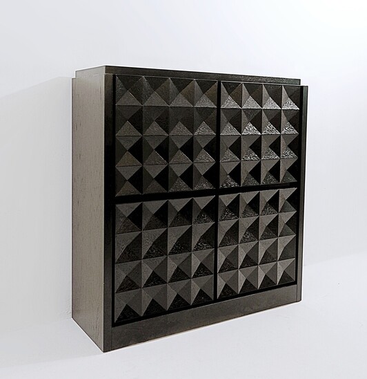 Brutalist Bar Cabinet, De Coene style, Belgium 1970s