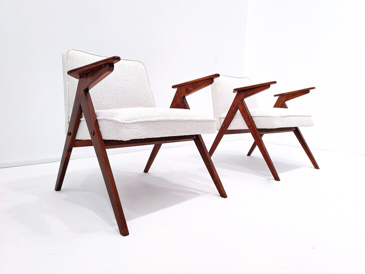  Bunny 300-177 Armchairs by Józef Chierowski, Poland, 1960s