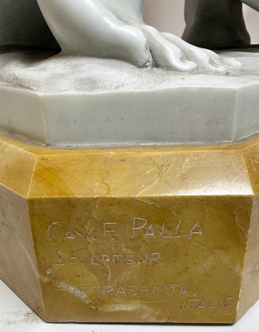 Cav. F. Palla, Marble Sculpture 