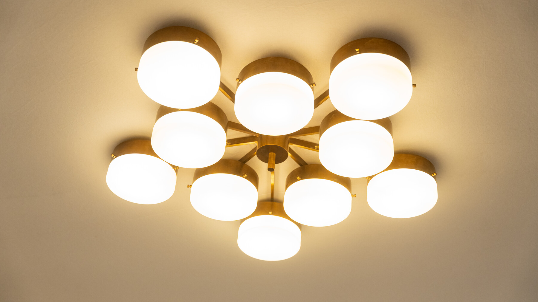 Ceiling Light with 10 Arms by Gio Ponti for Arredoluce, 1960s