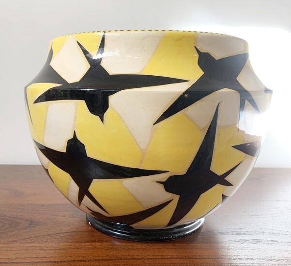 Ceramic Vase signed by Fenice Albisola for Manlio Trucco - Italy 1930
