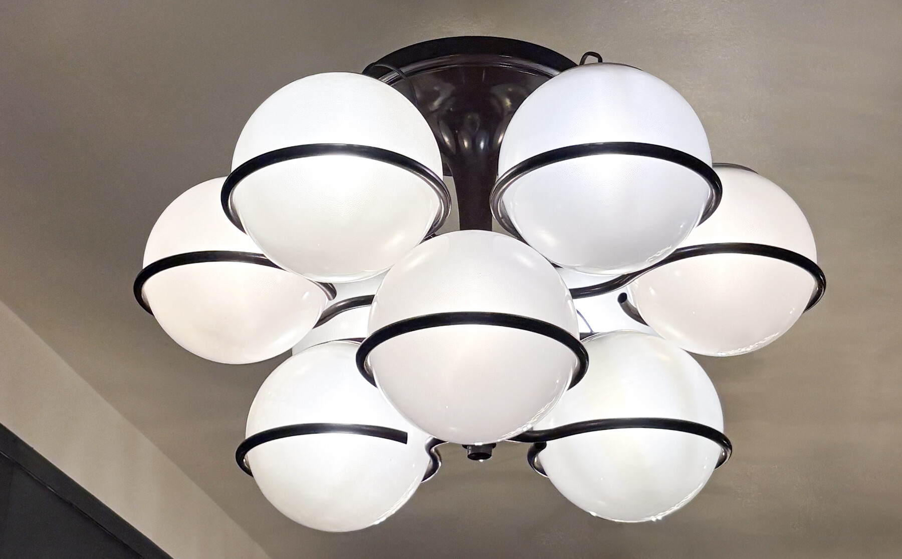 Chandelier Mod. 2042-9 by Gino Sarfatti for Arteluce, Italy, 1960s
