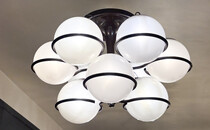 Chandelier Mod. 2042-9 by Gino Sarfatti for Arteluce, Italy, 1960s