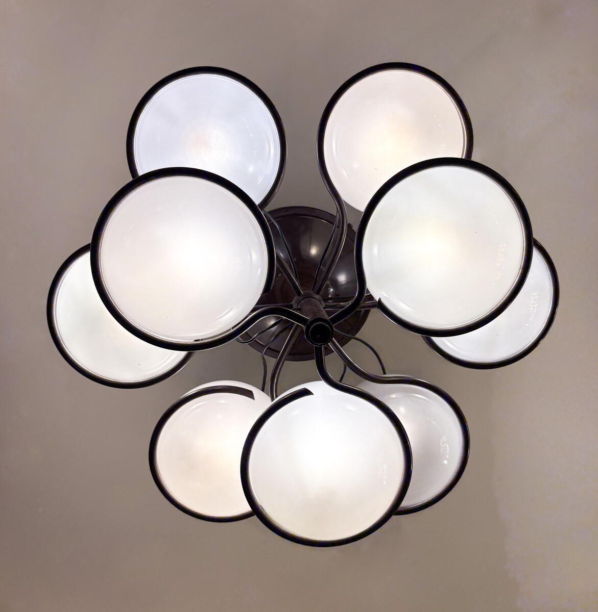 Chandelier Mod. 2042-9 by Gino Sarfatti for Arteluce, Italy, 1960s